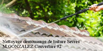 Nettoyage demoussage de toiture  sevres-92310 M.GONZALEZ Couverture 92